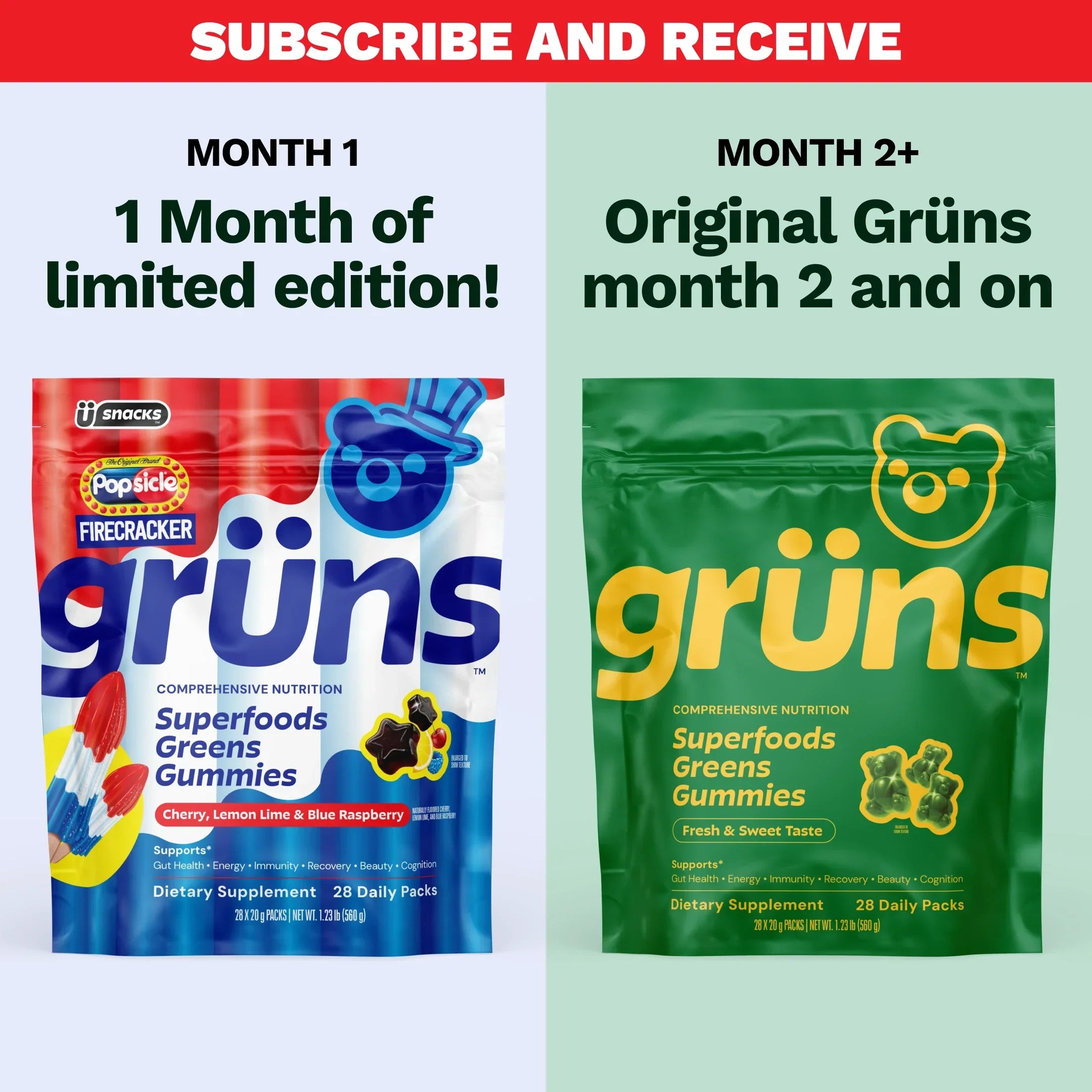Popsicle® Firecracker Grüns - Nutrition Support You Can Enjoy