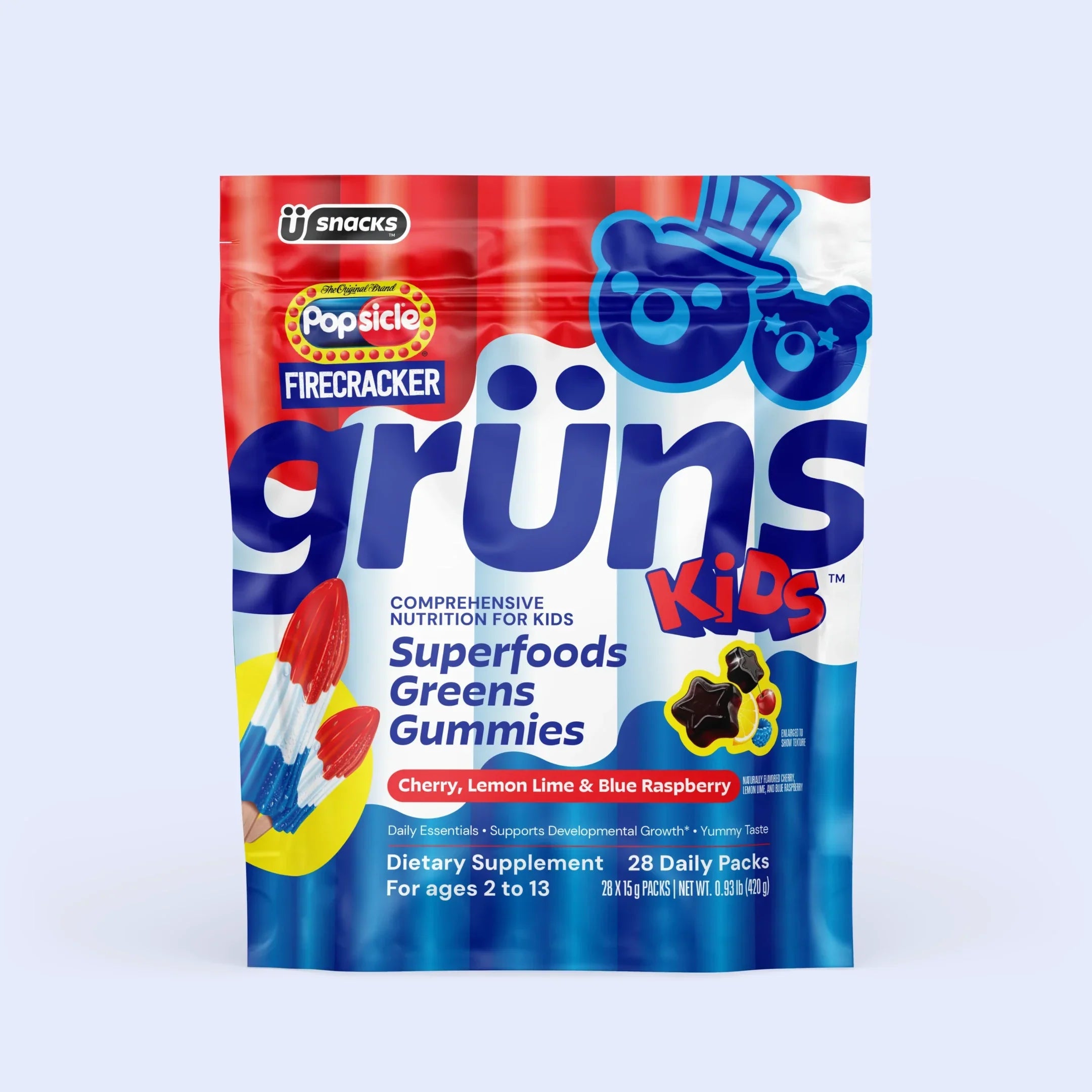 Popsicle® Firecracker Grüns Kids - Packed With Daily Essentials