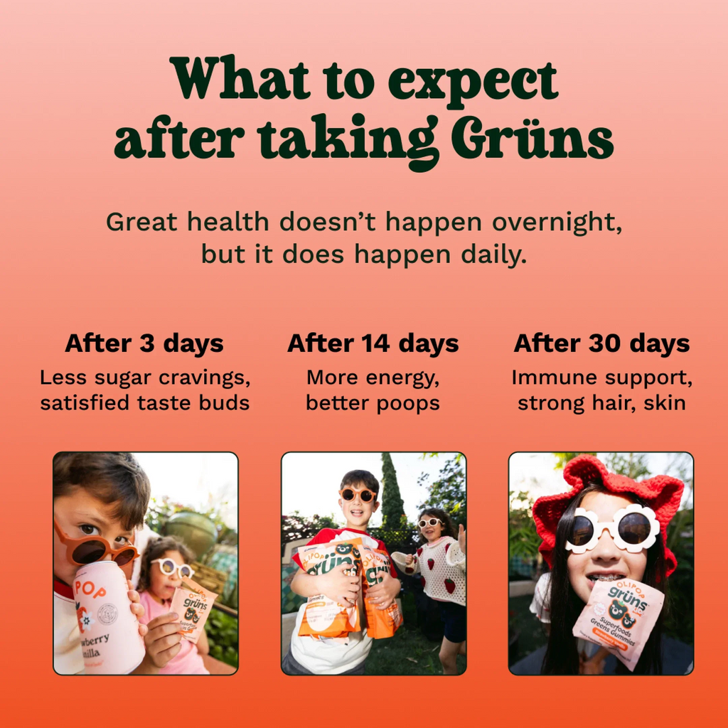 Grüns Kids OLIPOP® - A Smarter Way to Snack Well