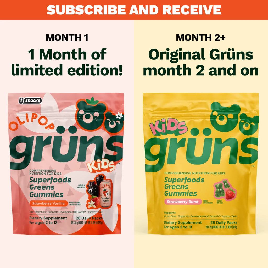 Grüns Kids OLIPOP® - A Smarter Way to Snack Well
